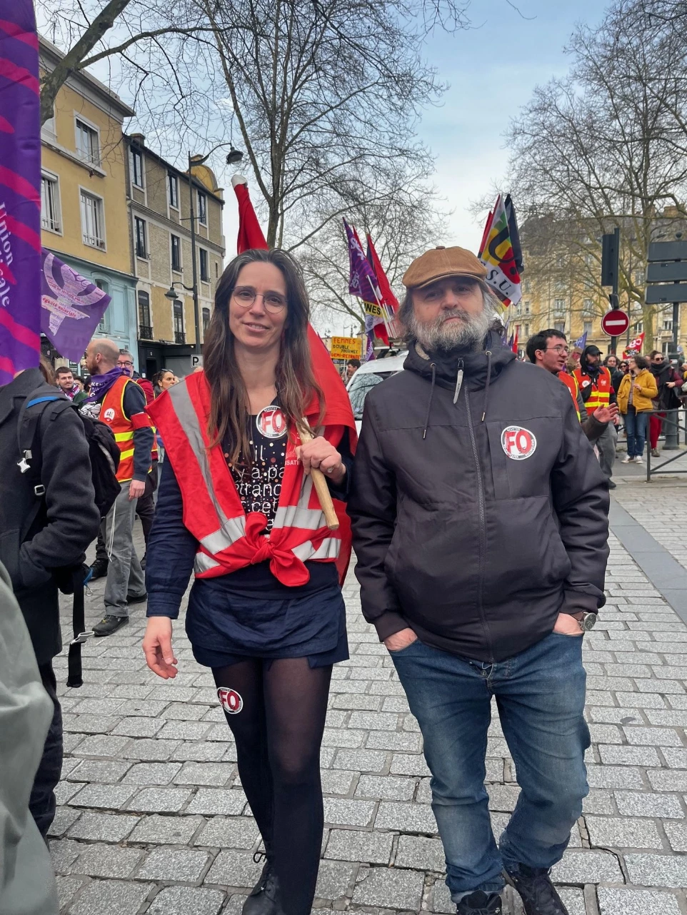 Photo du secrétaire général et de Céline Cussac